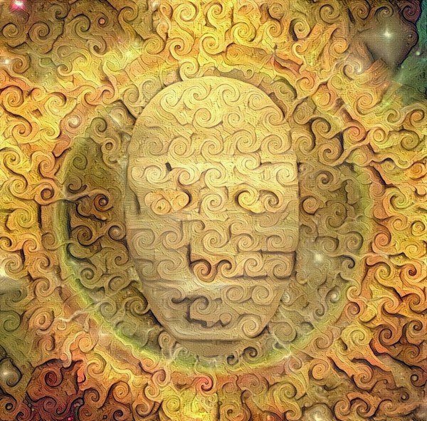 Golden Mask by Bruce Rolff